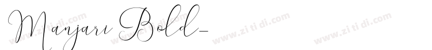 Manjari Bold字体转换